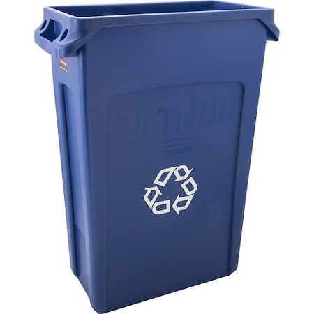 Allpoints Recycle Vented Trash Can 136182